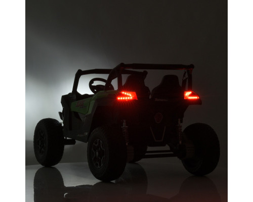 Дитячий двомісний електромобіль Bambi M 5725EBLR-5(24V) з пультом управління. Зелений