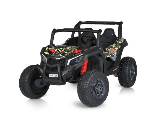 Дитячий двомісний електромобіль Bambi M 5725EBLRS-18(24V) з пультом керування. Камуфляж