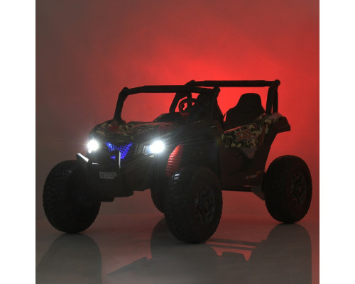 Дитячий двомісний електромобіль Bambi M 5725EBLRS-18(24V) з пультом керування. Камуфляж