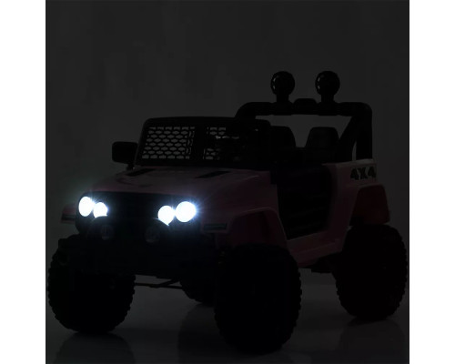 Дитячий електромобіль Jeep Bambi M 5734EBLR-3 з пультом керування і світлом. Червоний