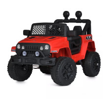 Дитячий електромобіль Jeep Bambi M 5734EBLR-3 з пультом керування і світлом. Червоний