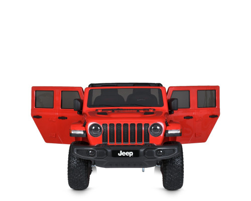 Дитячий електромобіль Jeep Rubicon Bambi M 5740EBLR-3 з пультом управління і світлом. Червоний