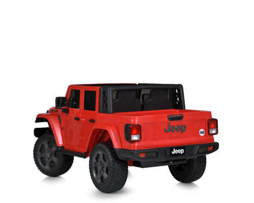 Дитячий електромобіль Jeep Rubicon Bambi M 5740EBLR-3 з пультом управління і світлом. Червоний