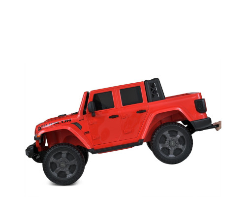 Дитячий електромобіль Jeep Rubicon Bambi M 5740EBLR-3 з пультом управління і світлом. Червоний