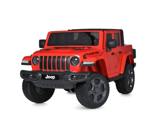 Дитячий електромобіль Jeep Rubicon Bambi M 5740EBLR-3 з пультом управління і світлом. Червоний