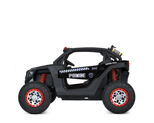 Дитячий поліцейський електромобіль Баггі Bambi M 5743EBLR-2 (24V) з пультом керування. Чорний