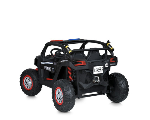 Дитячий поліцейський електромобіль Баггі Bambi M 5743EBLR-2 (24V) з пультом керування. Чорний
