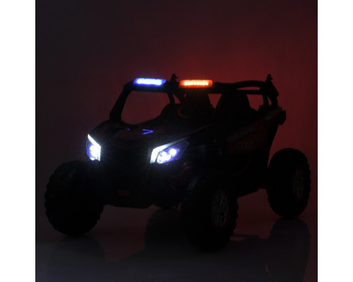 Дитячий поліцейський електромобіль Баггі Bambi M 5743EBLR-2 (24V) з пультом керування. Чорний