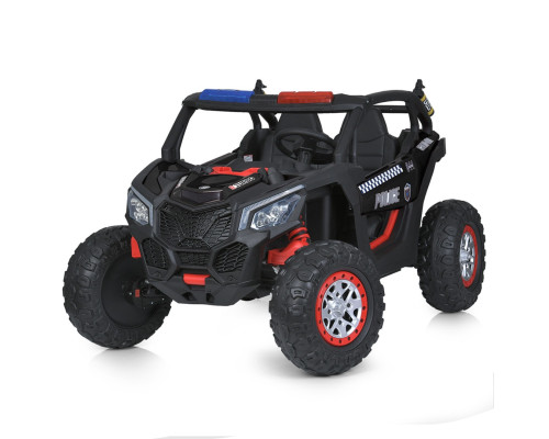 Дитячий поліцейський електромобіль Баггі Bambi M 5743EBLR-2 (24V) з пультом керування. Чорний