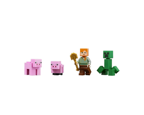 Конструктор Minecraft Будиночок-свиня на 490 деталей (68003)
