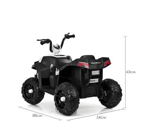 Дитячий квадроцикл Bambi M 4131EL-1 зі звуком і світлом. Білий