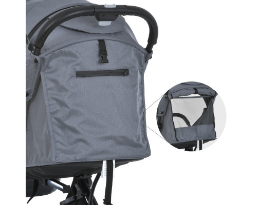 Дитяча прогулянкова коляска-книжка Bambi M 5727 FLASH Gray сіра