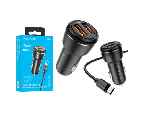 Зарядний пристрій Borofone BZ17 Micro QC3.0 18W