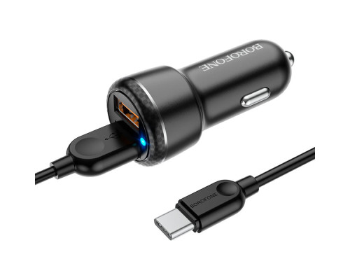 Зарядний пристрій Borofone BZ17 Type-C QC3.0 18W