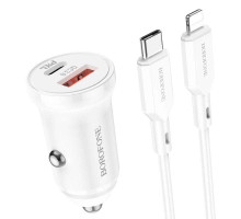 Зарядний пристрій Borofone BZ18 Type-C QC3.0 White