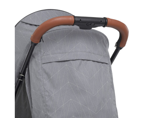 Дитяча прогулянкова коляска-книжка ME 1024 X4 Gray Lines сіра