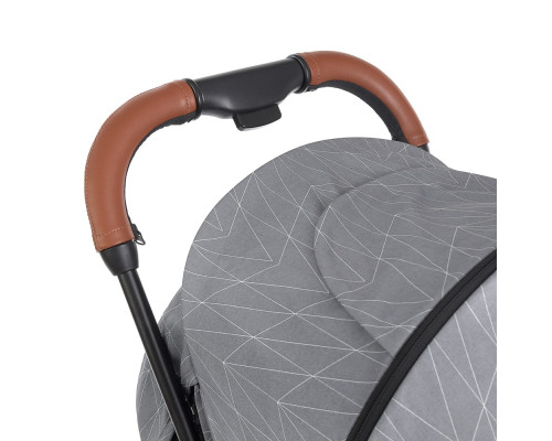 Дитяча прогулянкова коляска-книжка ME 1024 X4 Gray Lines сіра