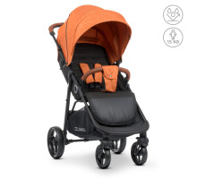 Дитяча прогулянкова коляска-книжка ME 1024 X4 Orange Lines помаранчева