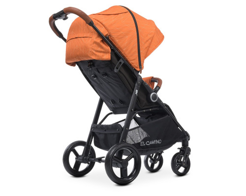 Дитяча прогулянкова коляска-книжка ME 1024 X4 Orange Lines помаранчева