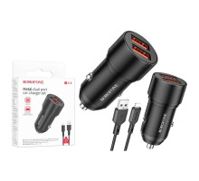 Зарядний пристрій Borofone BZ19 lightning (2USB/2.4A)