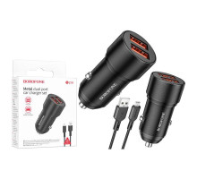 Зарядний пристрій Borofone BZ19 Micro (2USB/2.4A)