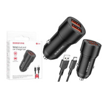 Зарядний пристрій Borofone BZ19 Type-C (2USB/2.4A)