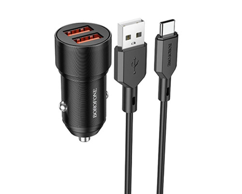 Зарядний пристрій Borofone BZ19 Type-C (2USB/2.4A)