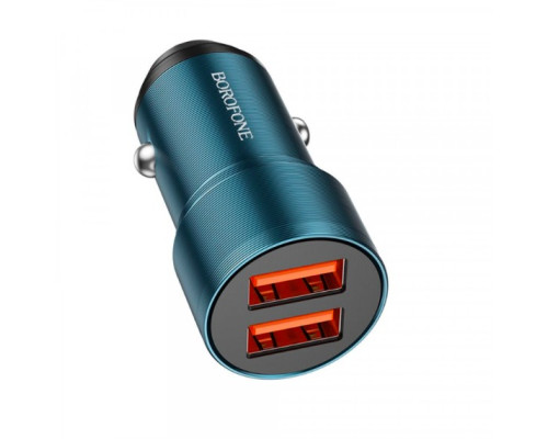 Зарядний пристрій Borofone BZ19 Type-C (2USB/2.4A) Blue