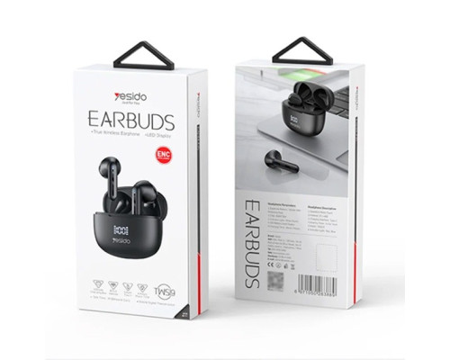 Бездротові Bluetooth навушники YESIDO TWS19 Чорний