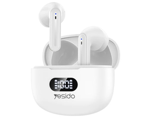 Бездротові Bluetooth навушники YESIDO TWS19 Білий