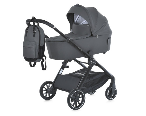Дитяча коляска-книжка 2в1 ME 1126 GENESIS Asphalt Gray сіра