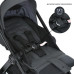 Дитяча коляска-книжка 2в1 ME 1126 GENESIS Asphalt Gray сіра