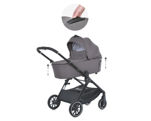Дитяча коляска-книжка 2в1 ME 1126 GENESIS Taupe Gray світло-сіра