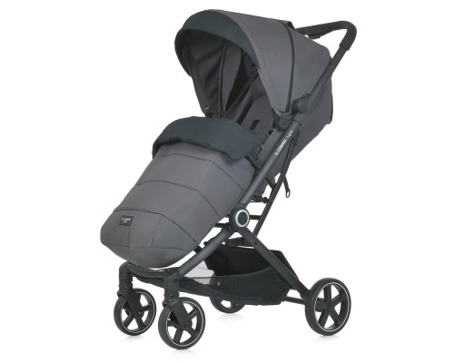 Дитяча прогулянкова коляска-книжка ME 1099 LYRA Grey сіра