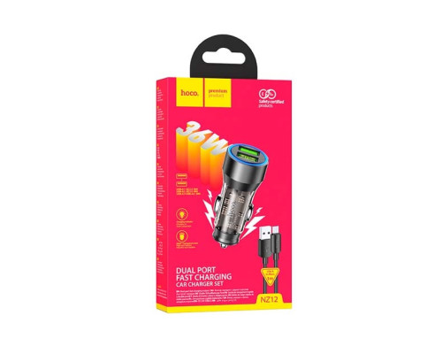 Зарядний пристрій HOCO NZ12 Micro QC3.0 (2USB/18W)