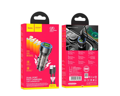 Зарядний пристрій HOCO NZ12 Type-C QC3.0 (2USB/18W)
