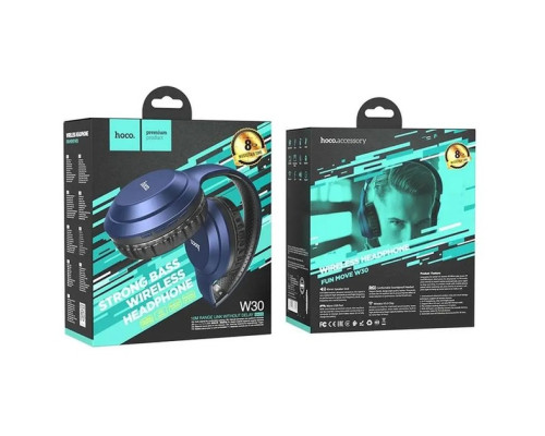 Беспроводные наушники Bluetooth HOCO W30 Синій