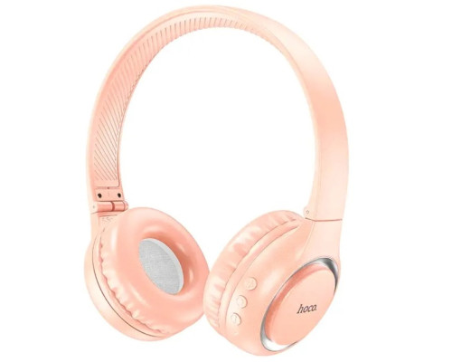 Бездротові Bluetooth навушники HOCO W41 Рожевий