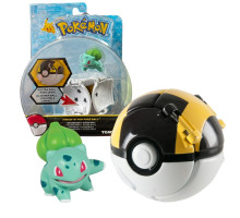 Ігрова фігурка Throw 'N' Pop Poke Ball Pokemon Бульбазавр з покеболом 5 см