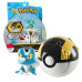 Ігрова фігурка Throw 'N' Pop Poke Ball Pokemon Фрокі з покеболом 5 см