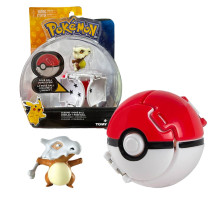 Ігрова фігурка Throw 'N' Pop Poke Ball Pokemon К'юбон з покеболом 5 см