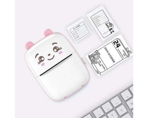 Портативний дитячий принтер Mini Printer рожевий