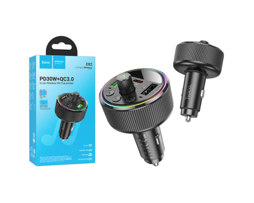FM модулятор HOCO E82 PD30W+QC3.0 