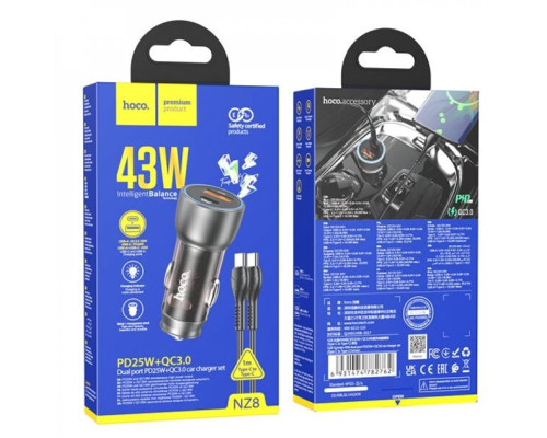 Зарядний пристрій HOCO NZ8 PD43W+QC3.0
