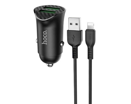 Зарядний пристрій HOCO Z39 lightning QC3.0 (2USB/18W)