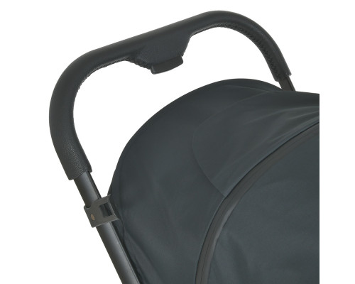 Дитяча прогулянкова коляска-книжка ME 1099 LYRA Onyx чорна