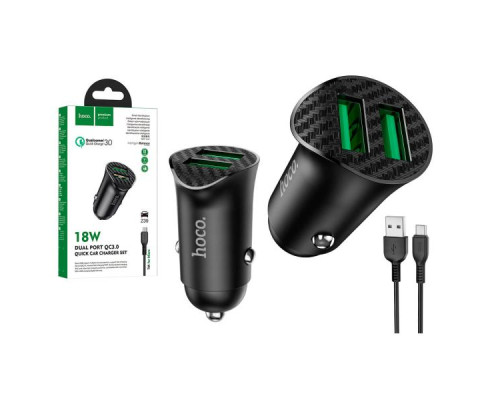 Зарядний пристрій HOCO Z39 Micro QC3.0 (2USB/18W)