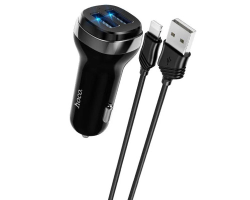 Зарядний пристрій HOCO Z40 lightning (2USB/2.4A)