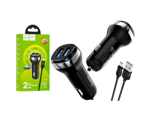 Зарядний пристрій HOCO Z40 Micro (2 USB/2,4A)
