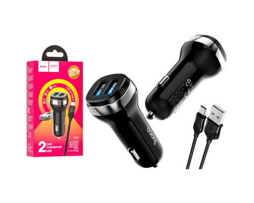 Зарядний пристрій HOCO Z40 Type-C (2 USB/2,4A)